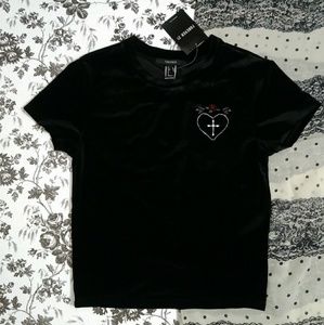 Velvet Embroidered Top